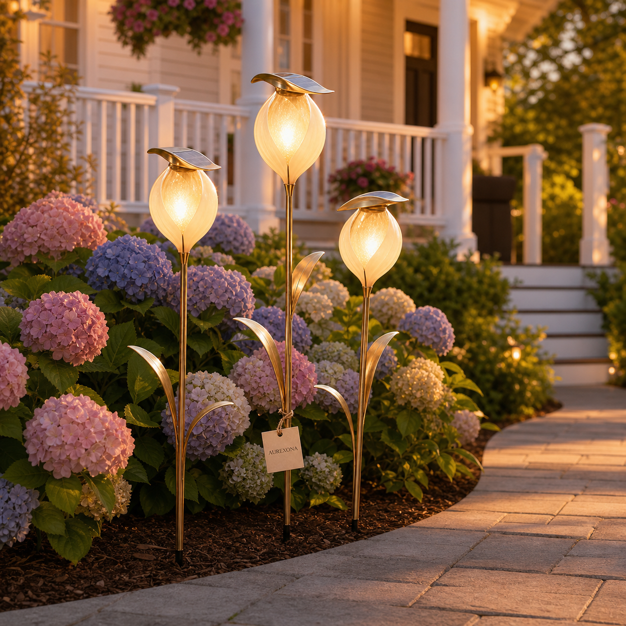 Aurexona Garden Bloom Solar Lights