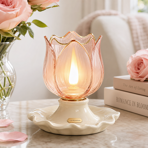 Aurexona Candle Bloom Table Light