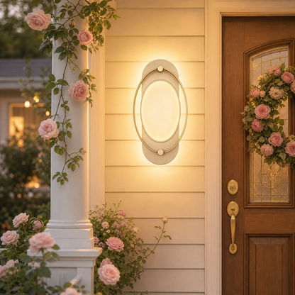 Aurexona Porch Halo Sconce