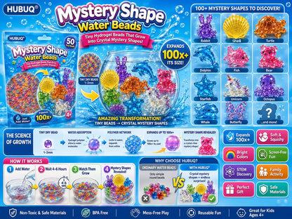 HUBUQ® Magic Grow Surprise Shape Water Beads
