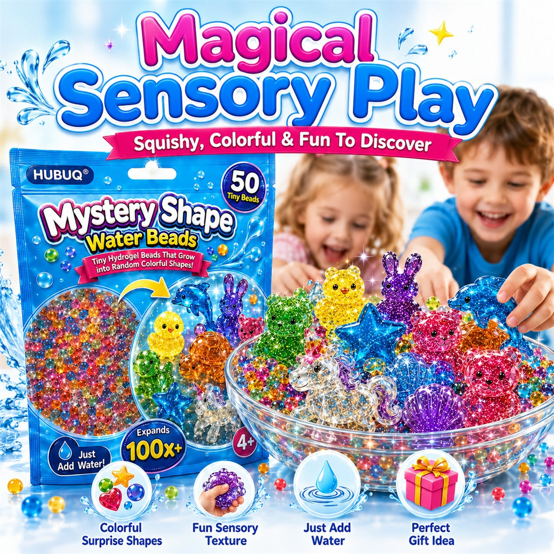 HUBUQ® Magic Grow Surprise Shape Water Beads