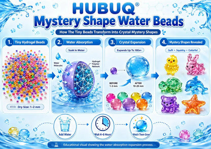 HUBUQ® Magic Grow Surprise Shape Water Beads