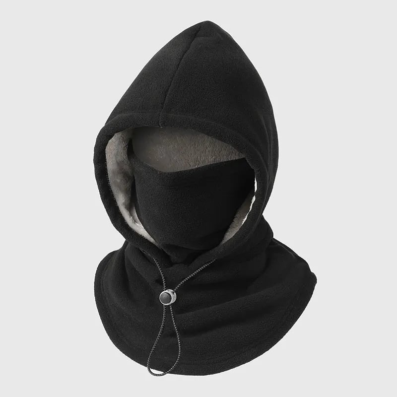 3-in-1 Fleece Winter Hood with Face & Neck Cover