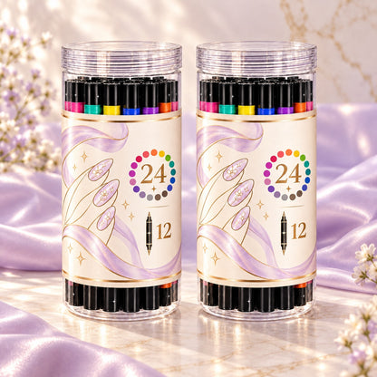 2 complete sets · 24 pens total
