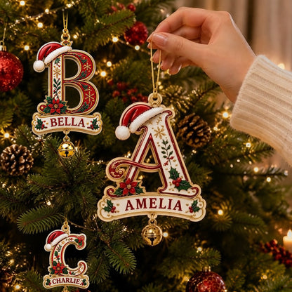 Personalized Christmas Initial & Name Ornament · 7