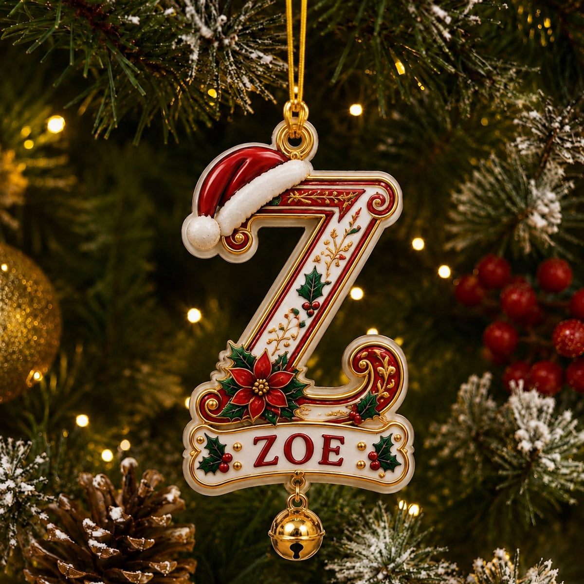 Personalized Christmas Initial & Name Ornament · 8