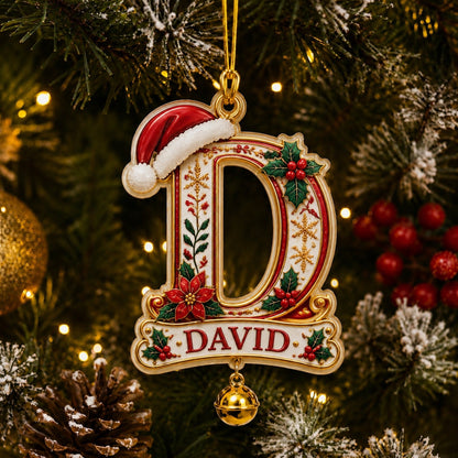 Personalized Christmas Initial & Name Ornament · 9