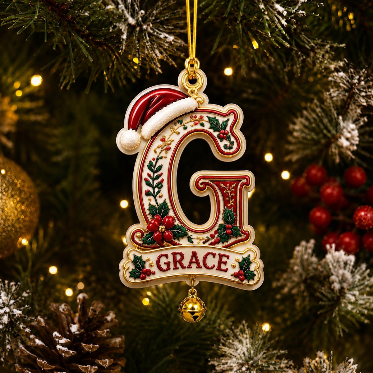 Personalized Christmas Initial & Name Ornament · 10