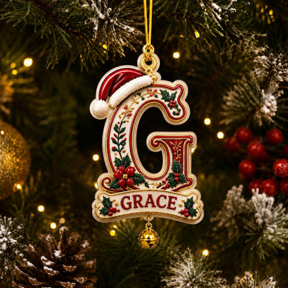 Personalized Christmas Initial & Name Ornament · 10