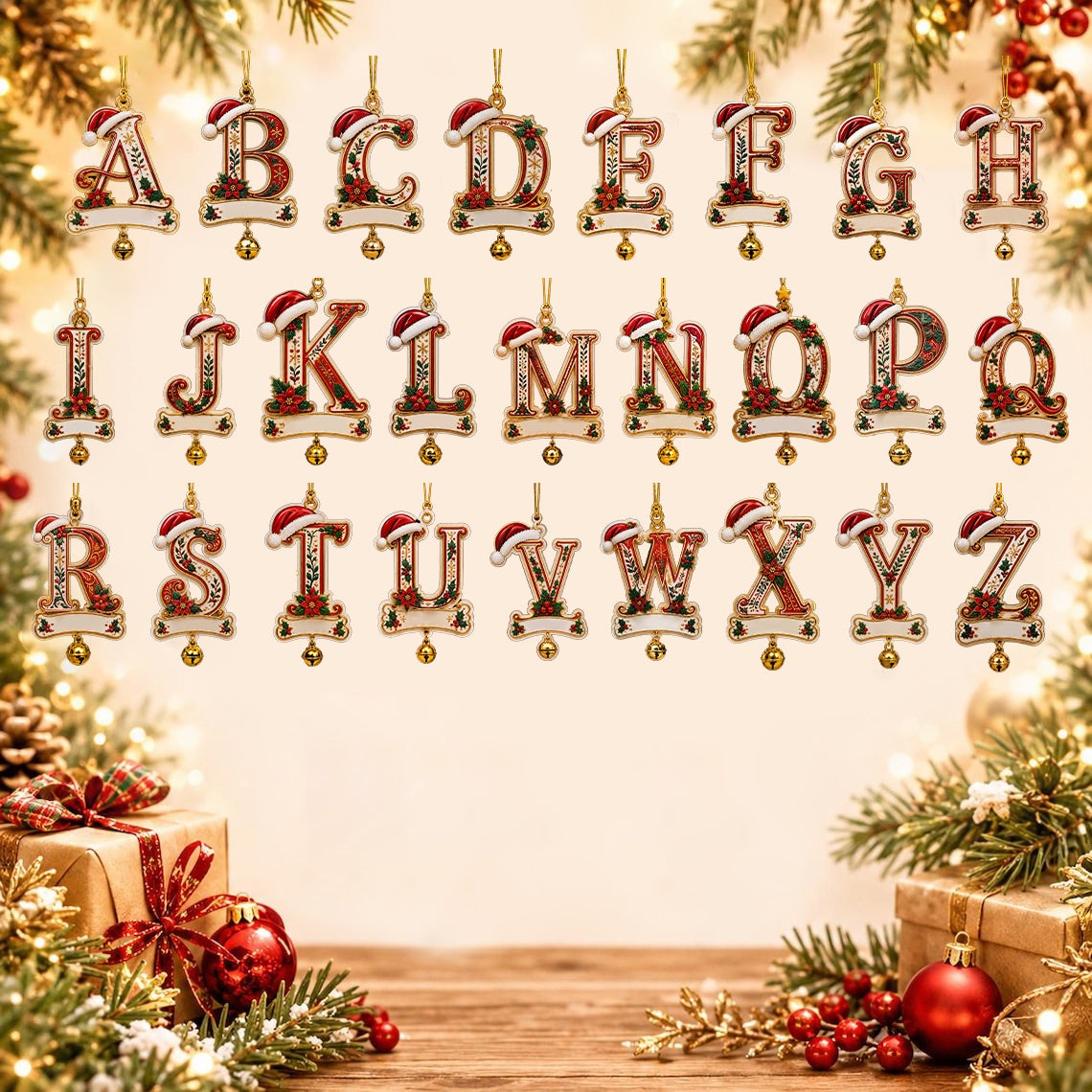 Personalized Christmas Initial & Name Ornament · 12