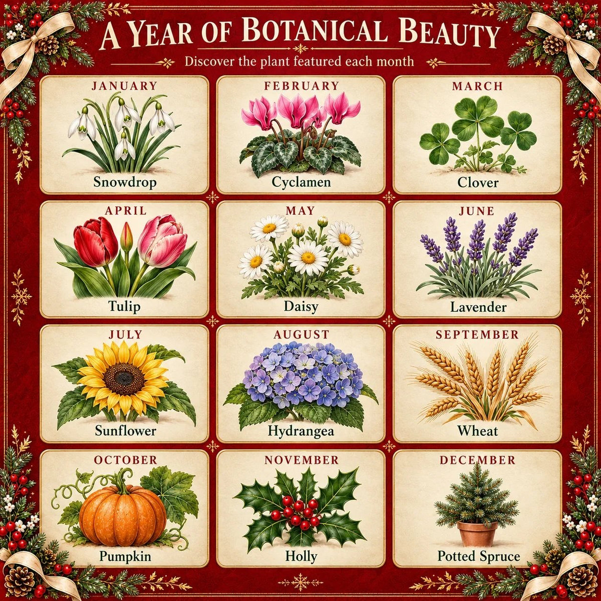 Meet the twelve botanical themes